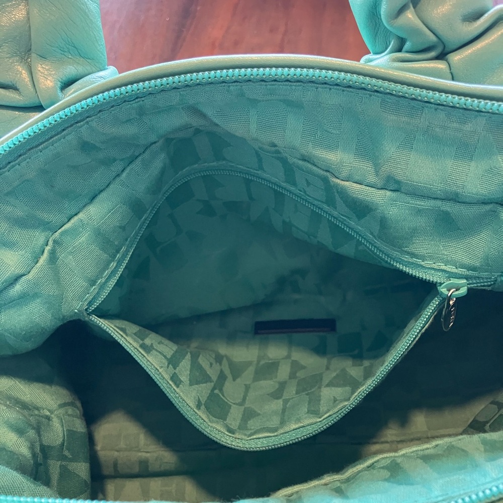 Furla Turquoise Leather Shoulder Bag authentic - Picture 12 of 13